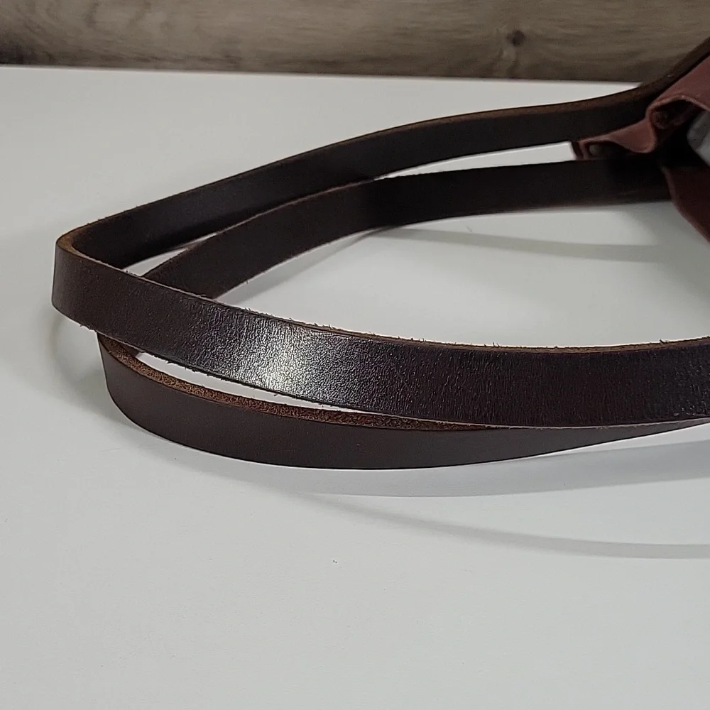 Portland Leather Goods Thick Leather Tote Bag in Burgundy